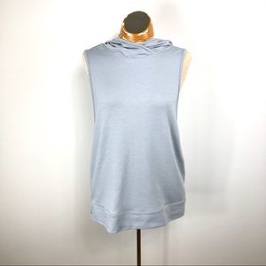 Lolë grey sleeveless tunic hoodie size medium